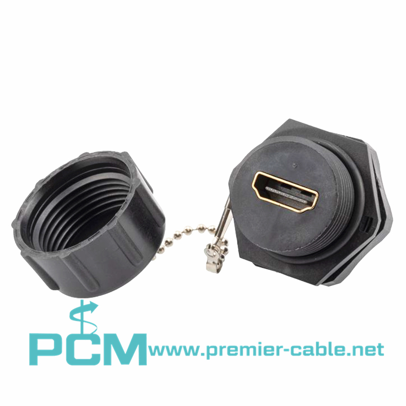 Waterproof HDMI Industrial Coupler